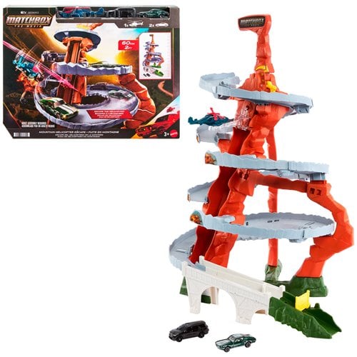 Matchbox The Movie Mountain Helicopter Escape Playset