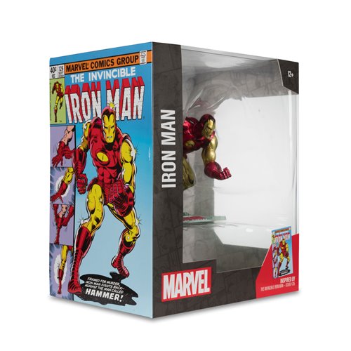 Marvel Wave 1 Iron Man The Invincible Iron Man #126 1:10 Scale Posed Figure with Scene