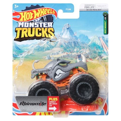 Hot Wheels Monster Trucks 1:64 Scale Vehicle Mix 4 Case of 8