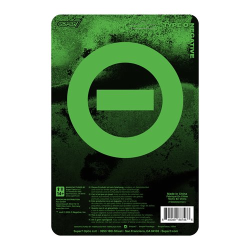 Type O Negative Peter Steele 3 3/4-Inch ReAction Figure