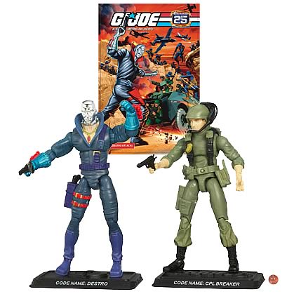 G.I. Joe Destro and Breaker Action Figure Comic Pack