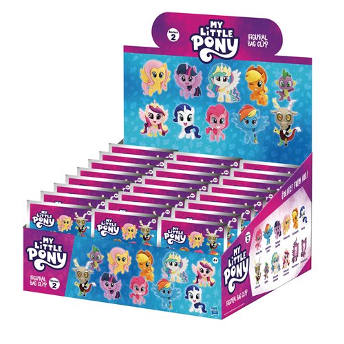 My Little Pony Series 2 3D Foam Bag Clip Display Case of 24
