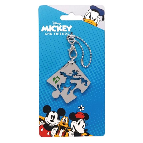 Goofy Puzzle Pewter Key Chain