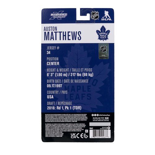 NHL McFarlanes SportsPicks Toronto Maple Leafs Auston Matthews 6-Inch Scale Articulated Action Figur