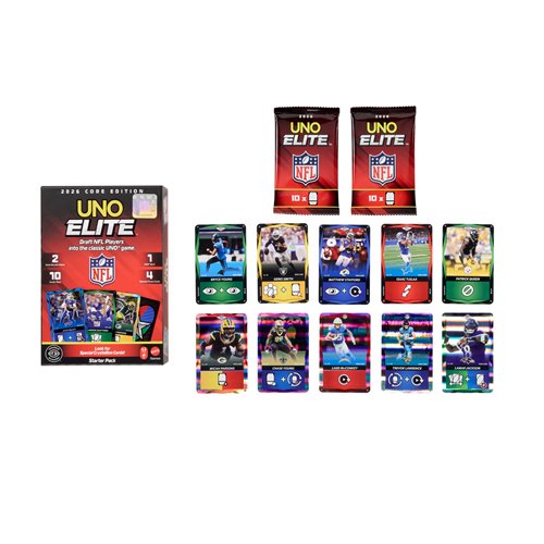UNO Elite NFL 2026 Core Edition Starter Pack Card Game