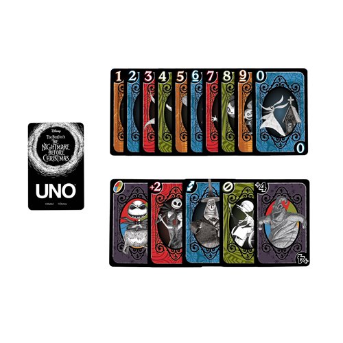 UNO Fandom Tim Burton's The Nightmare Before Christmas Card Game