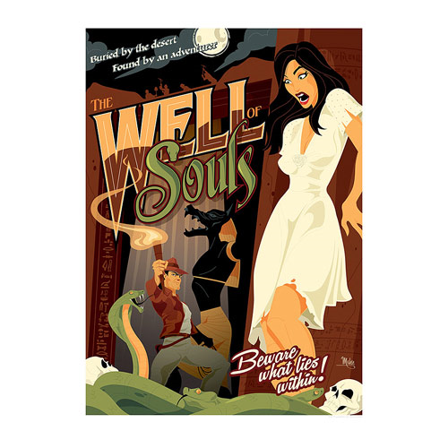 Indiana Jones Well of Souls Mike Mahle Paper Giclee Print