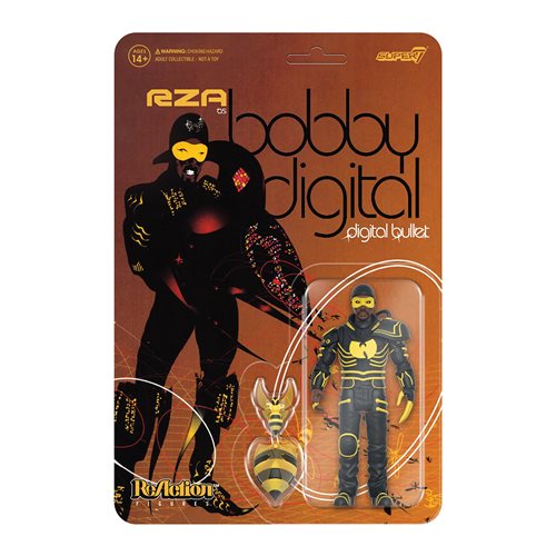 The RZA Bobby Digital (Digital  Bullet) 3 3/4-Inch ReAction Figure