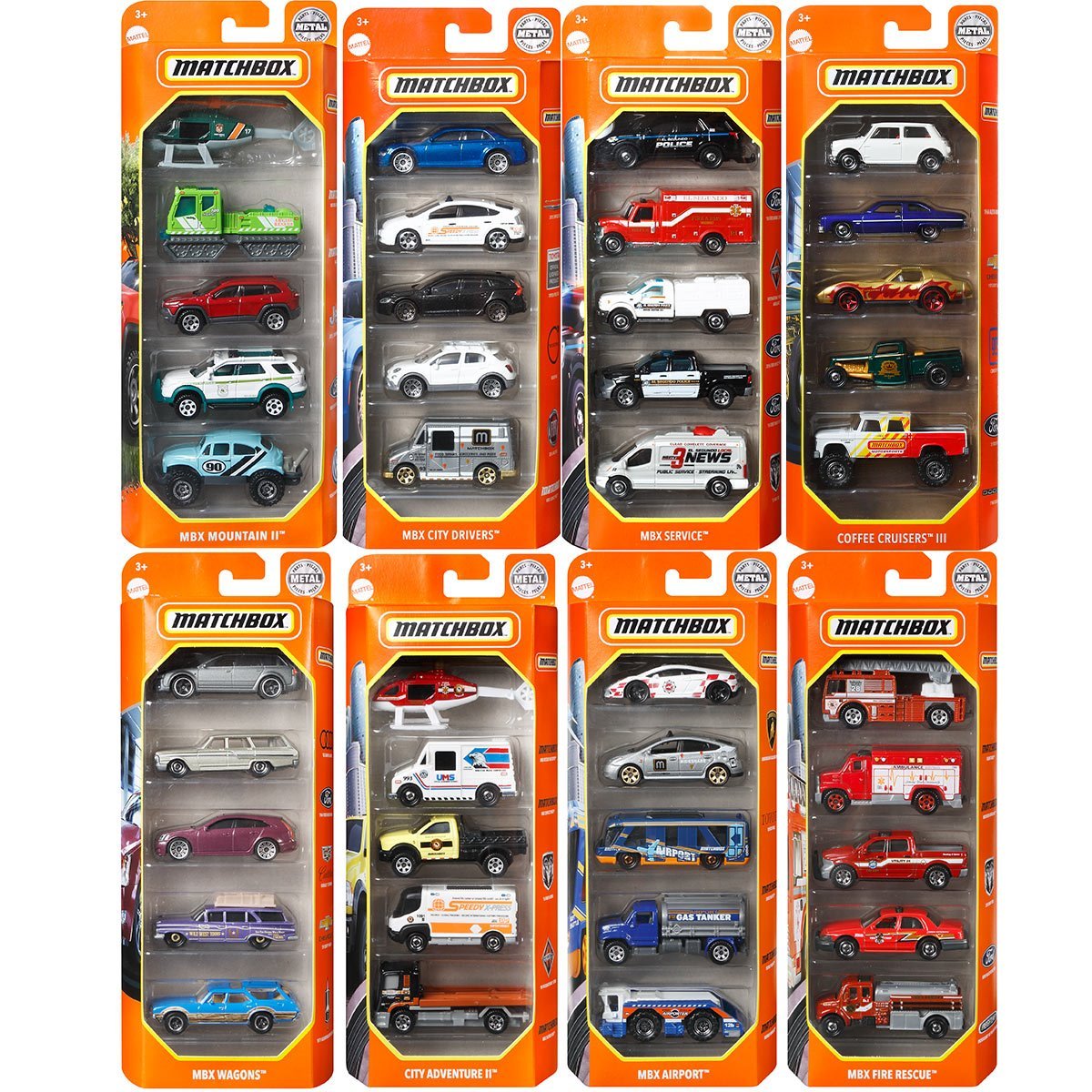 Matchbox Car Collection 5-Pack 2023 Mix Vehicle Case Of 12 | islamiyyat.com