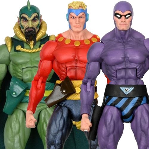 King Features Original Superheroes Series 1 7-Inch Scale Action Figure Set of 3