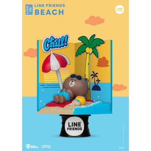 Line Friends Beach DS-106 D-Stage 6-Inch Statue