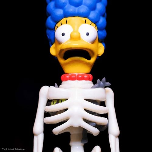 The Simpsons Treehouse of Horror Skeleton Marge Simpson 3 3/4-Inch ReAction Figure