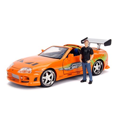 Hollywood Rides Fast and the Furious Toyota Supra 1:24 Scale Die-Cast Metal Vehicle with Brian Figur
