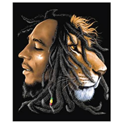 Bob Marley Lion Micro Raschel Fleece Blanket
