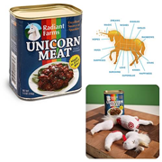 Canned Meat Unicorn Plush
