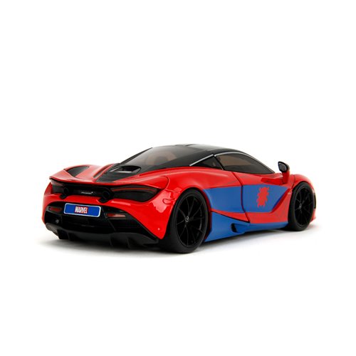 Hollywood Rides Marvel Spider-Man McLaren 720S 1:24 Scale Die-Cast Metal Vehicle with Spider-Man Fig