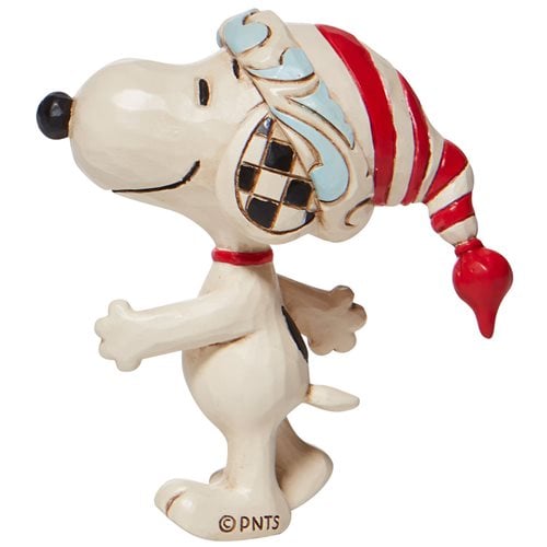Peanuts Snoopy with Red-and-White Cap by Jim Shore Mini Statue