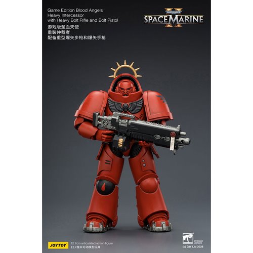 Joy Toy Warhammer 40K Space Marines Game Edition Blood Angels Heavy Intercessor Rifle & Pistol 1:18