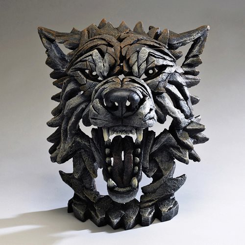 Edge Sculpture Wolf by Matt Buckley Bust