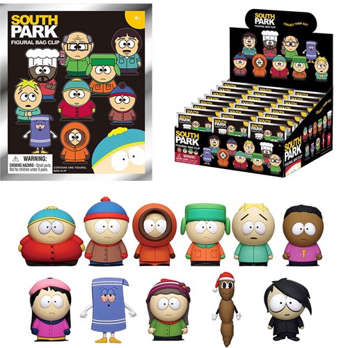 South Park 3D Foam Bag Clip Display Case of 24