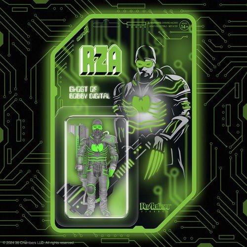 The RZA Bobby Digital (Clear) 3 3/4-Inch ReAction Figure