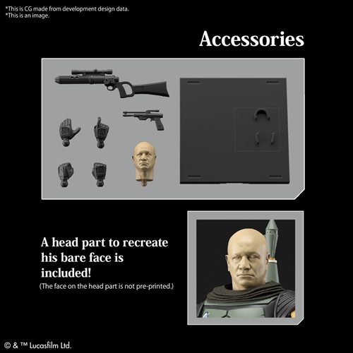 Star Wars: The Mandalorian Boba Fett 1:12 Scale Model Kit