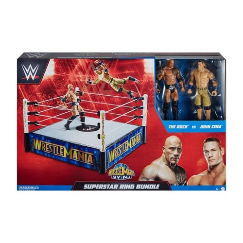 WWE WrestleMania The Rock vs John Cena Superstar Ring Action Figure 2-Pack