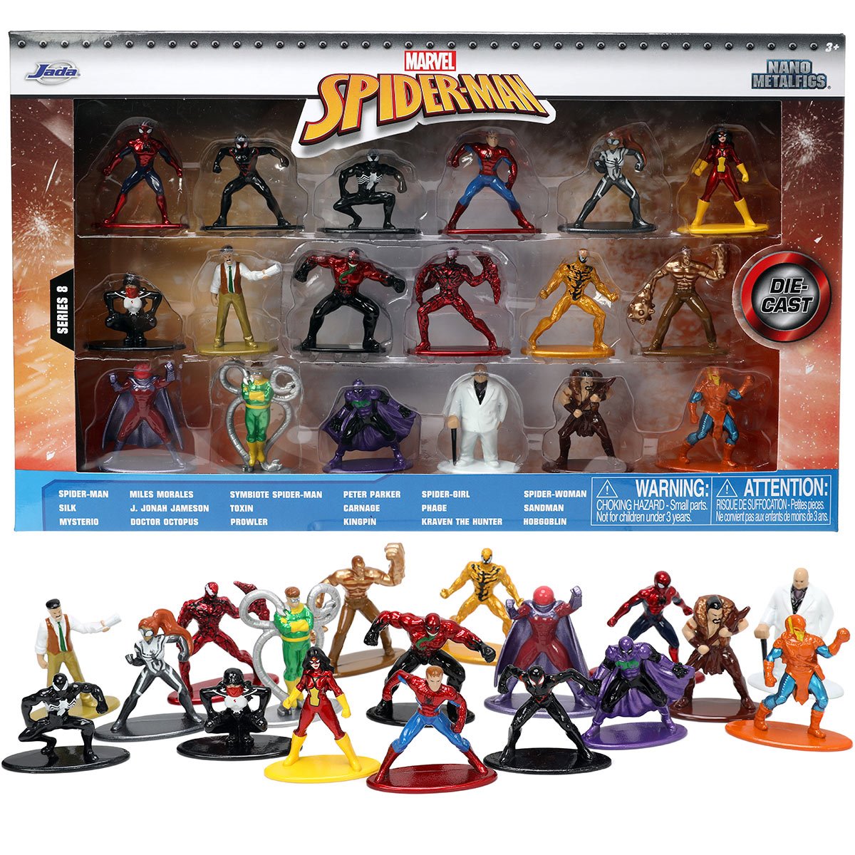 Jada Toys Marvel Dc Comics Metal Mini Figures Plus Other Figures Lot Of 23