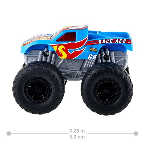 Hot Wheels Monster Trucks 1:43 Scale 2023 Mix 2 Lights and Sounds Vehicle Case of 4