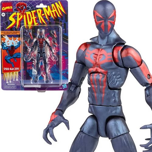 Spider-Man Marvel Legends 6-Inch Spider-Man 2099 Action Figure, Not Mint