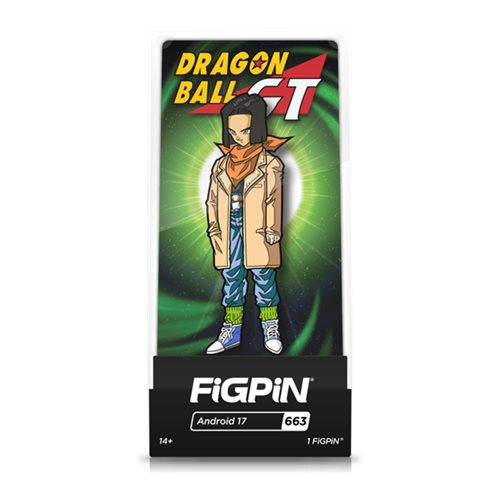 Dragon Ball GT Android 17 FiGPiN Classic 3-Inch Enamel Pin - FiGPiN Exclusive