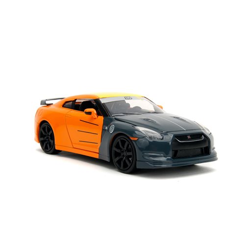 Hollywood Rides Naruto 2009 Nissan GT-R R35 1:24 Scale Die-Cast Metal Vehicle with Figure