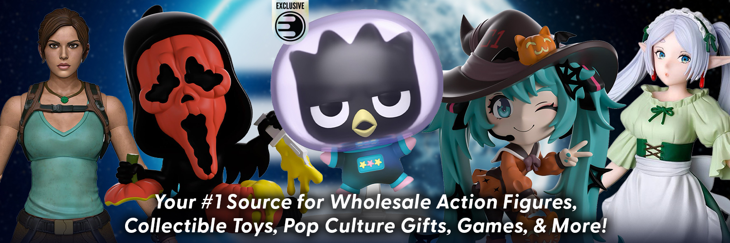 Your #1 Source for Wholesale Action Figures, Collectible Toys, Pop Culture Gifts, Games & More!