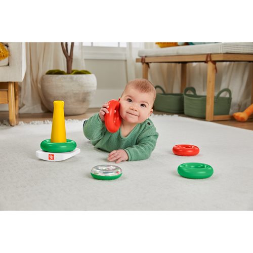 Fisher-Price Rock-a-Stack Holiday Ring Toy