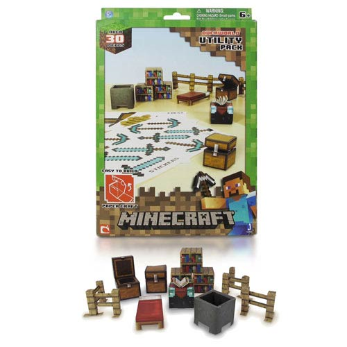 minecraft blocks papercraft bed