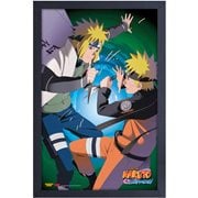 Naruto Minato Fight Framed Art Print
