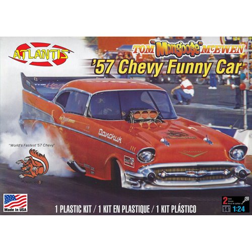 Tom Mongoose McEwen 1957 Chevy Funny Car 1:24 Scale Model Kit