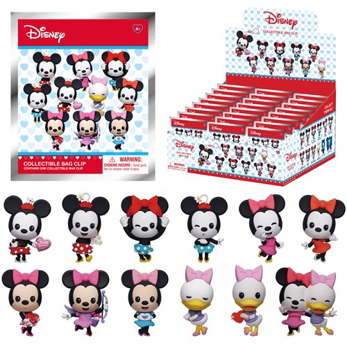 Minnie Mouse 3D Foam Bag Clip Random 6-Pack