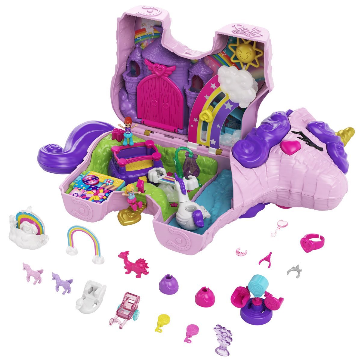 Polly Pocket Unicorn Party Large Compact - Entertainment Earth