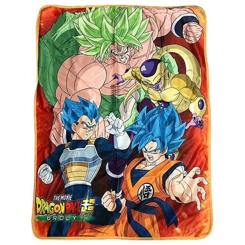 Dragon Ball Super Broly Group Sublimation Throw Blanket