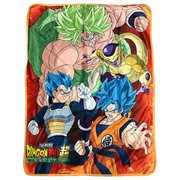 Dragon Ball Super Broly Group Sublimation Throw Blanket