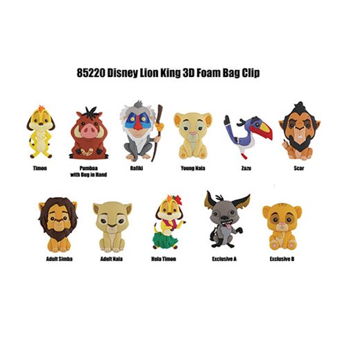 Lion King Figural Key Chain Random 6 Pack Entertainment Earth