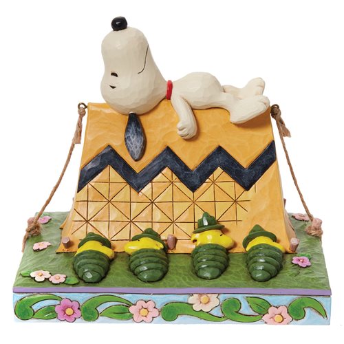 Peanuts Snoopy and Woodstock Camping by Jim Shore Statue
