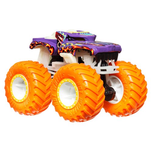 Hot Wheels Monster Trucks Glow in the Dark Vehicle 2026 Mix 3 Case of 6
