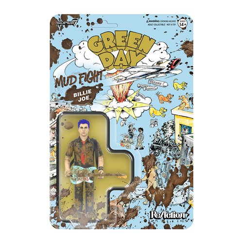 Green Day Mud Fight Billie Joe Armstrong 3 3/4-Inch ReAction Figure