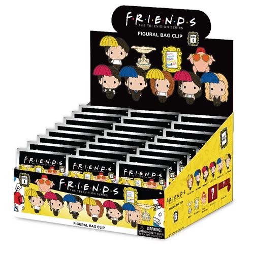 Friends Series 4 3D Foam Bag Clip Random 6-Pack
