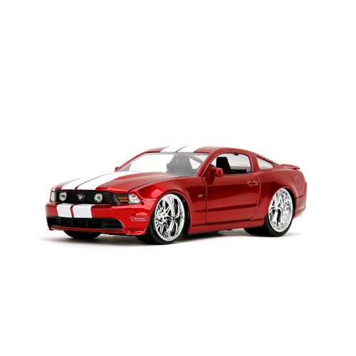 Bigtime Muscle 2010 Red Ford Mustang GT 1:24 Scale Die-Cast Metal Vehicle
