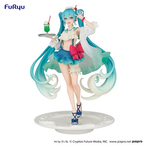 Vocaloid Hatsune Miku Melon Soda Float Version Exceed Creative SweetSweets Series Statue