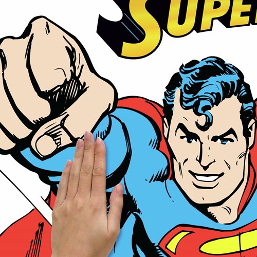 Superman Classic Peel and Stick Giant Wall Decals