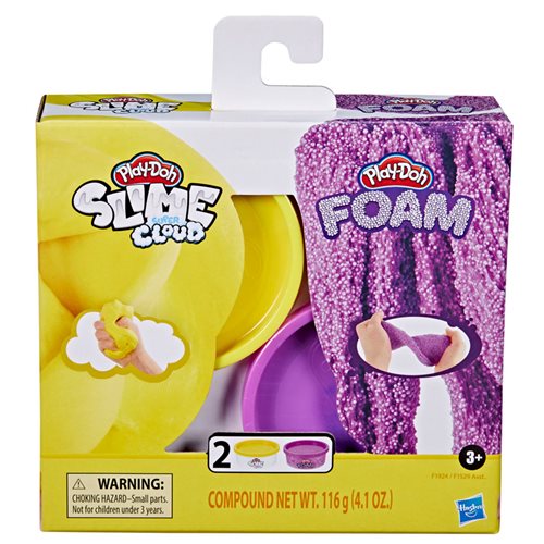 Play-Doh Foam and Slime Super Cloud 2-Pack Wave 1 Set of 3